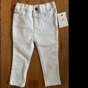 Something Navy white toddler jeans in size 24 Months. Brand new with tags